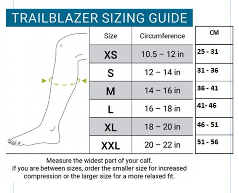 TRAILBLAZER CALF SLEEVES - Blue Splash- (selges i par)